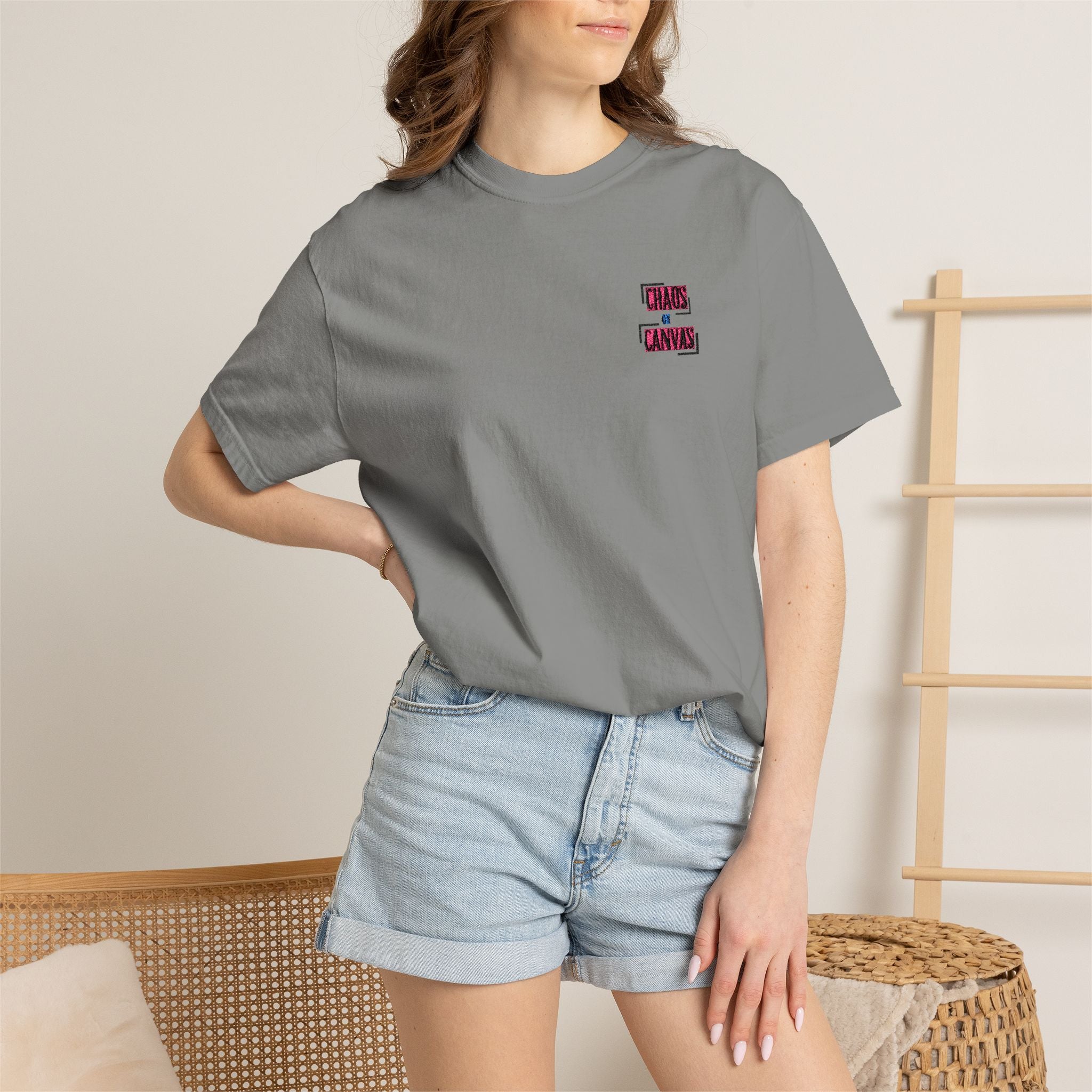 Branded Garment-Dyed T-shirt