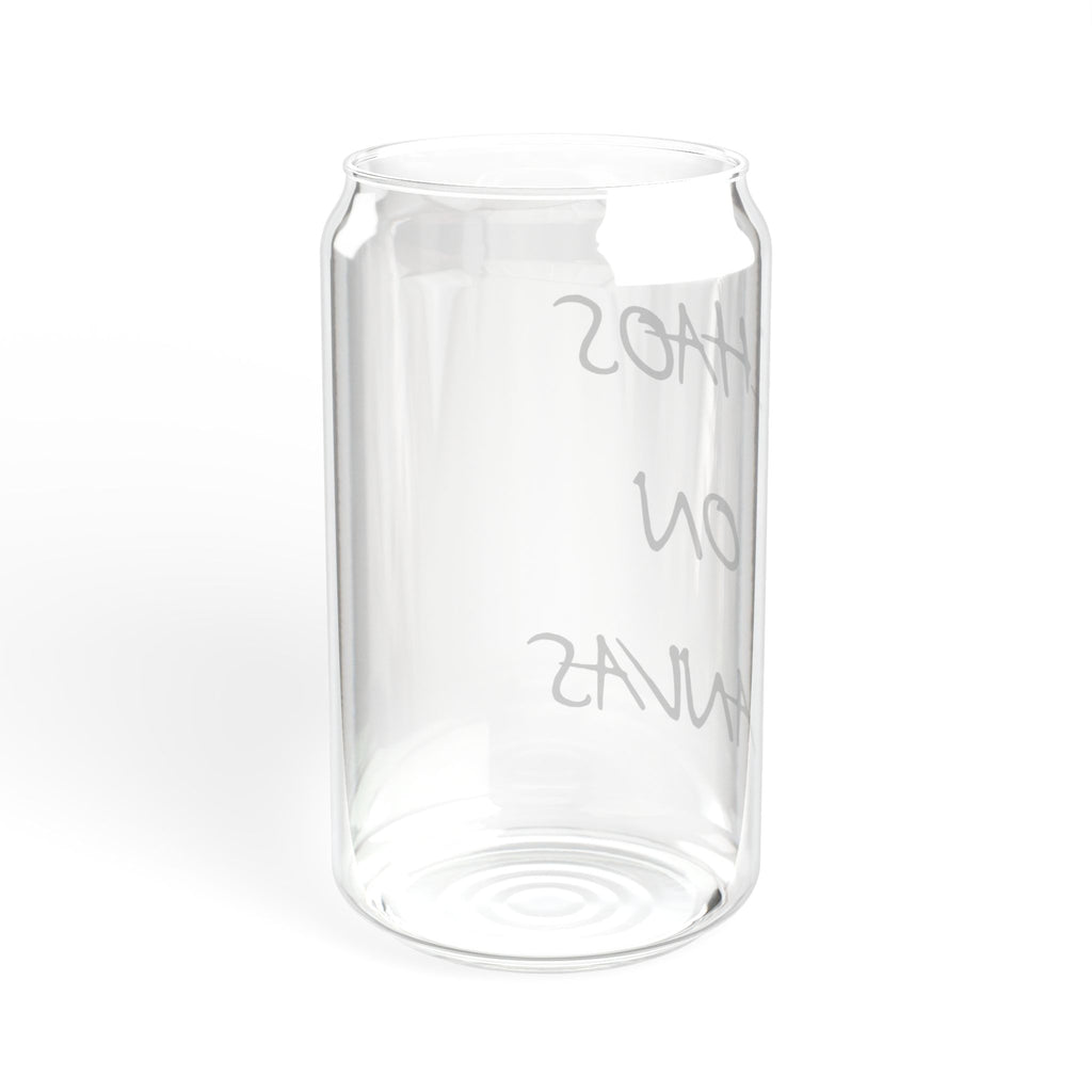 Chaos on Canvas Glass Sipper Tumbler, 16oz