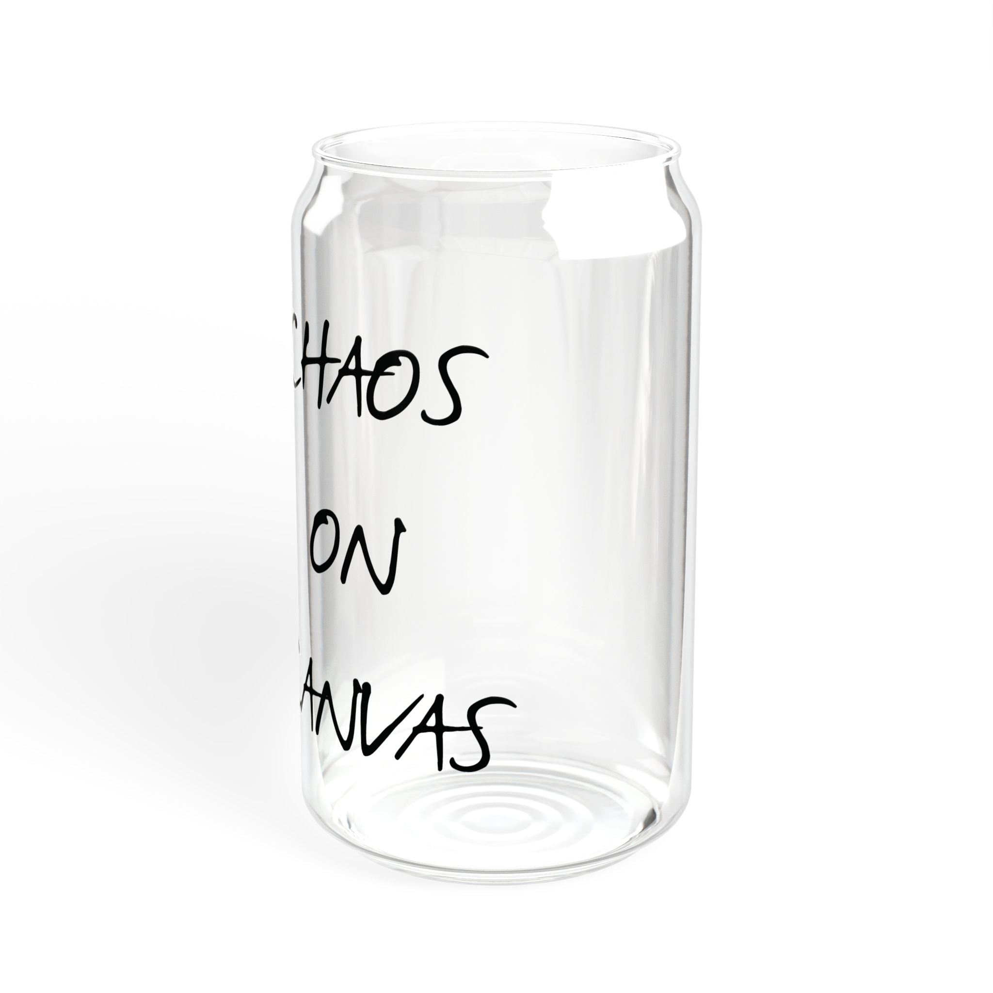 Chaos on Canvas Glass Sipper Tumbler, 16oz