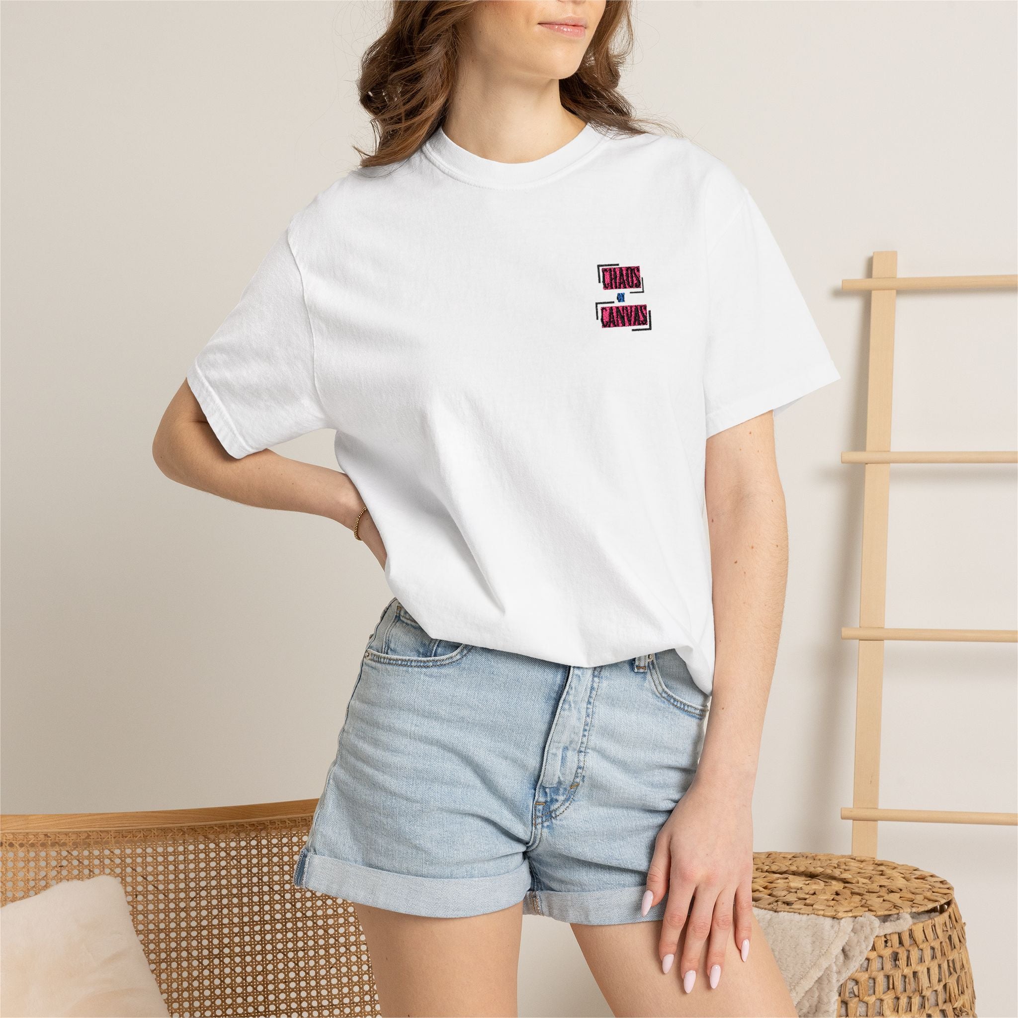 Branded Garment-Dyed T-shirt