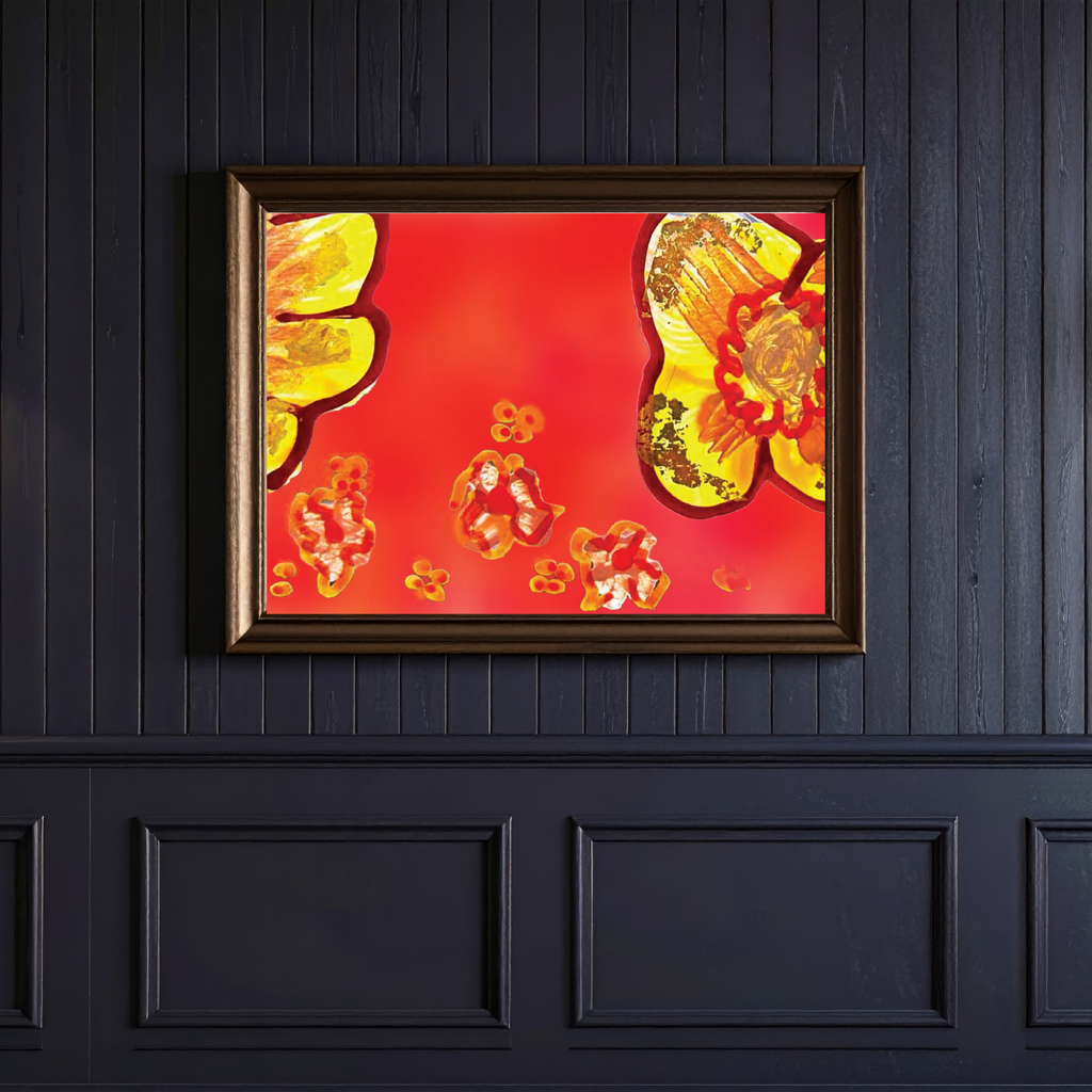 Golden Bloom - Art Print