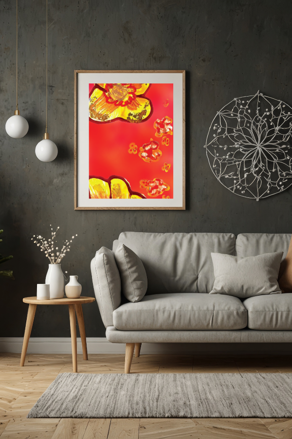 Golden Bloom - Art Print