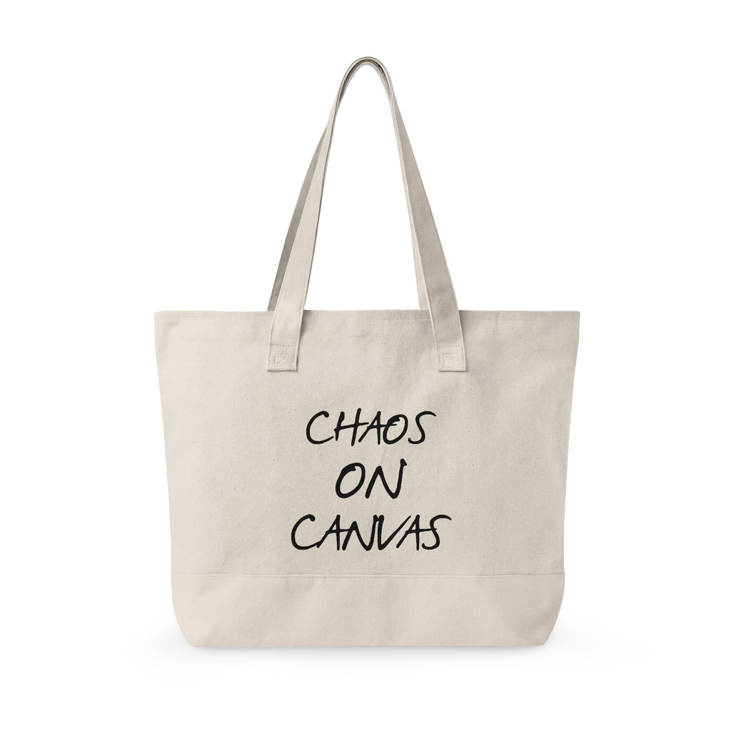 Zippered Canvas Tote