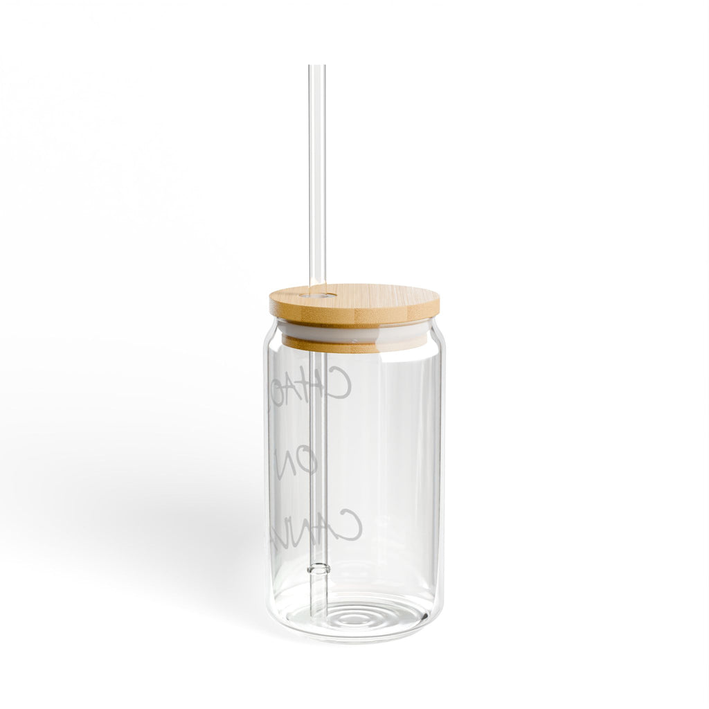 Chaos on Canvas Glass Sipper Tumbler, 16oz