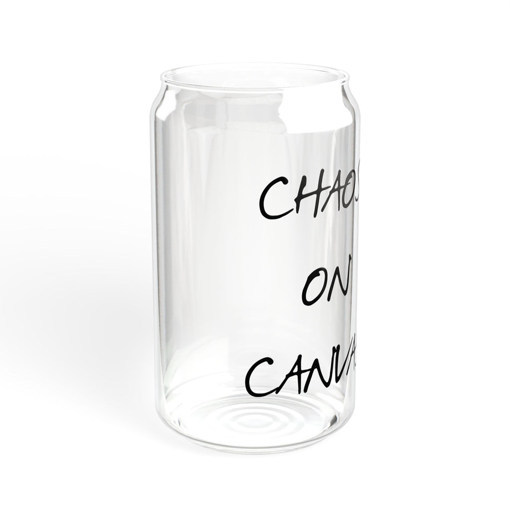 Chaos on Canvas Glass Sipper Tumbler, 16oz