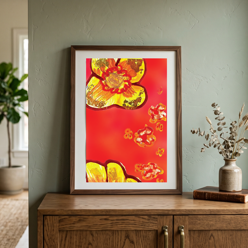 Golden Bloom - Art Print