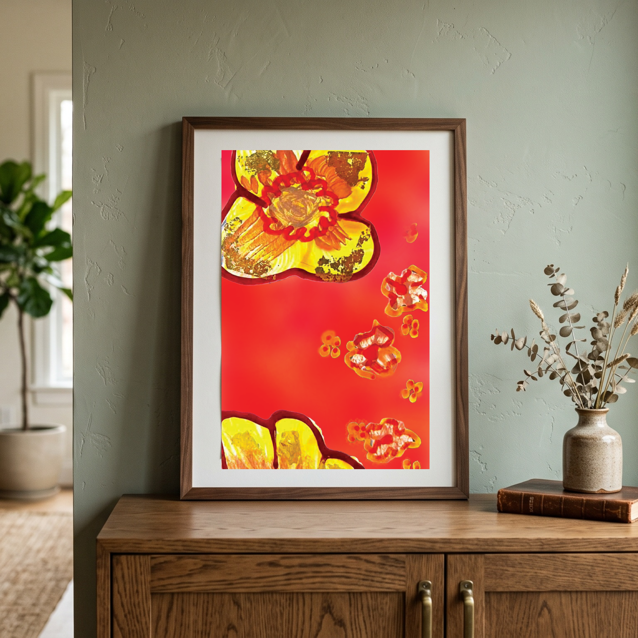 Golden Bloom - Art Print