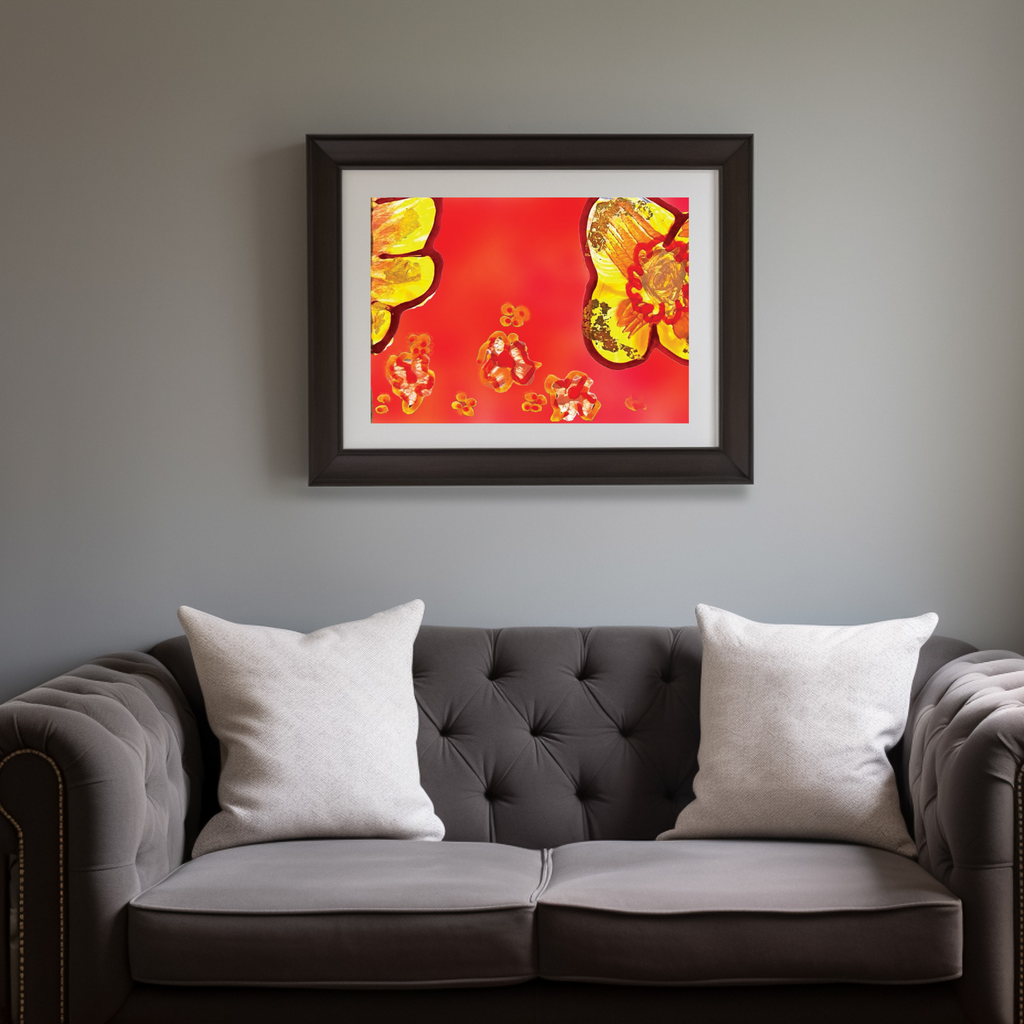 Golden Bloom - Art Print