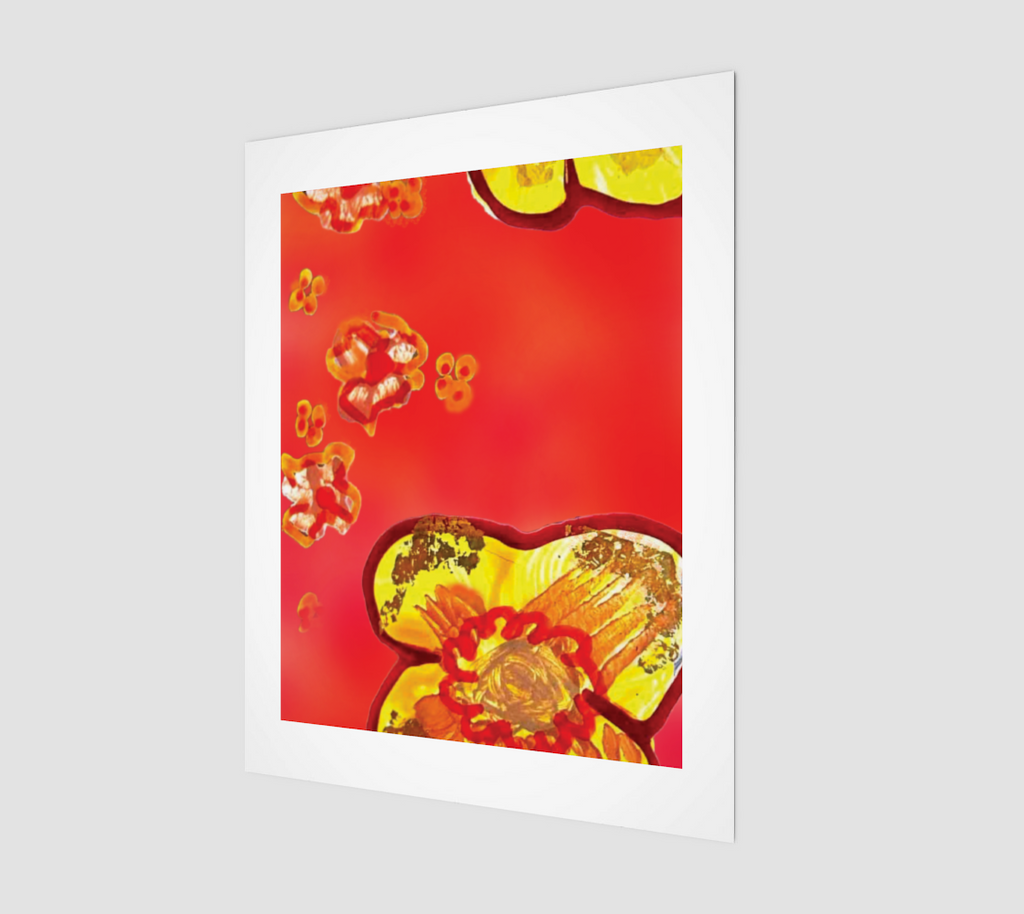 Golden Bloom - Art Print