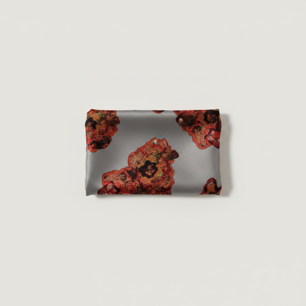 Grey Scarf Flat Lay