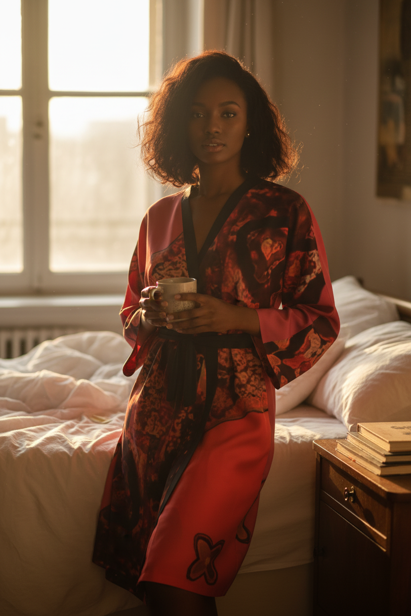 Red Robe - Nigerian Woman